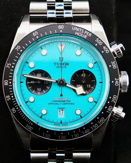 2025 Tudor Black Bay Chrono 41MM "Flamingo" Blue Dial Steel Bracelet (79360N)