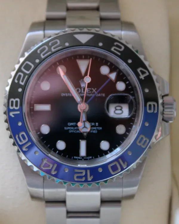 Rolex GMT-Master II 40MM Black Dial Aftermarket Oyster Bracelet (116710)