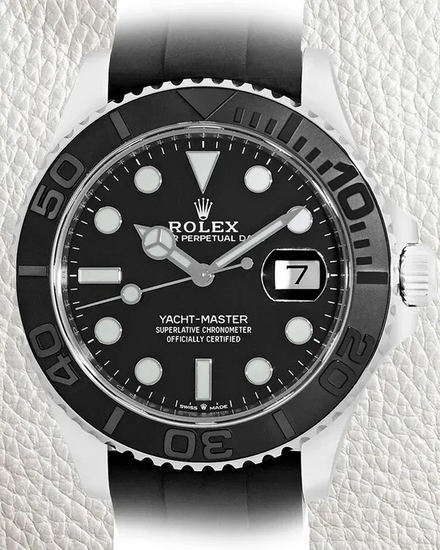 Rolex Yacht-Master 42MM Black Dial Oysterflex Strap (226659)