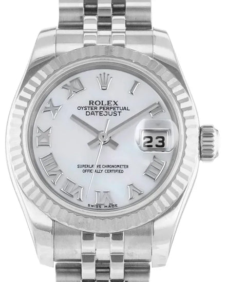 Rolex Lady-Datejust 26MM Mother of Pearl Dial Super Jubilee Bracelet (179174)
