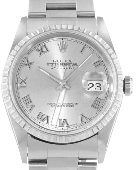 Rolex Datejust 36MM Silver Dial Oyster Bracelet (16220)