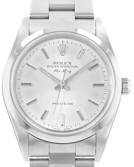 1999 Rolex Air-King 34MM Silver Dial Oyster Bracelet (14000)