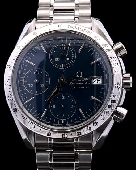 Omega Speedmaster Date 39MM Blue Dial Steel Bracelet (3511.80.00)