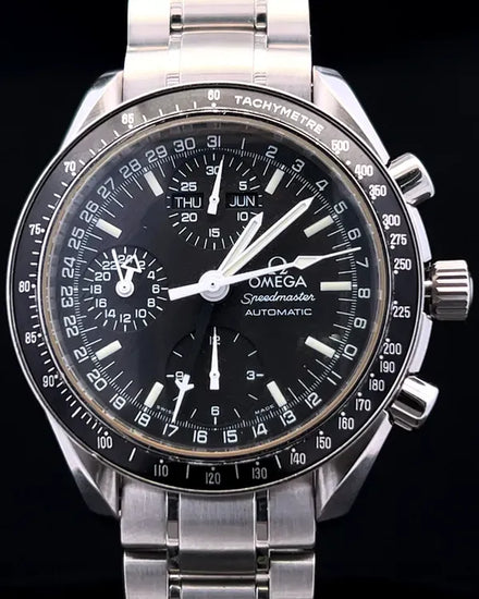 Omega Speedmaster Day Date 39MM Black Dial Steel Bracelet (3520.50.00)
