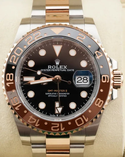 2025 Rolex GMT-Master II "Rootbeer" 40MM Black Dial Two-Tone Oyster Bracelet (126711CHNR)