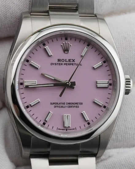 2025 Rolex Oyster Perpetual 36MM Pink Dial Oyster Bracelet (126000)