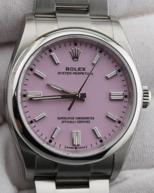 2025 Rolex Oyster Perpetual 36MM Pink Dial Oyster Bracelet (126000)