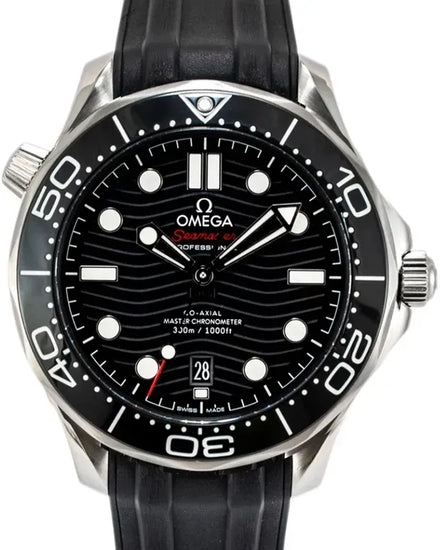 Omega Seamaster Diver 300M 42MM Black Dial Rubber Strap (210.30.42.20.01.003)