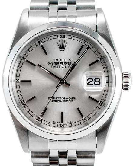 Rolex Datejust 36MM Silver Dial Jubilee Bracelet (16200)