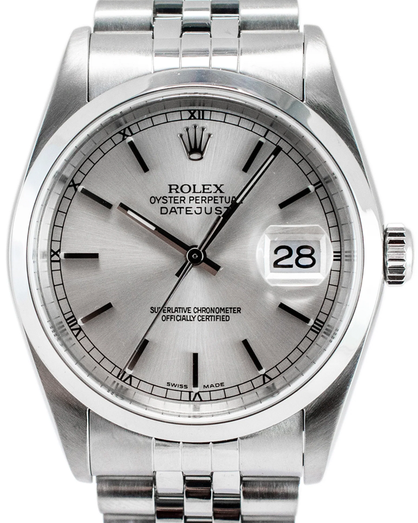 Rolex Datejust 36MM Silver Dial Jubilee Bracelet (16200)