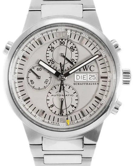 IWC Schaffhausen GST Chronograph "Split Second" 43MM Silver Dial Steel Bracelet (IW371508)