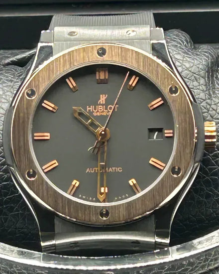 Hublot Classic Fusion 45MM Black Dial Rubber Strap (511.NO.1181.RX)