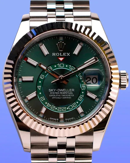 2025 Rolex Sky-Dweller 42MM Green Dial Jubilee Bracelet (336934)