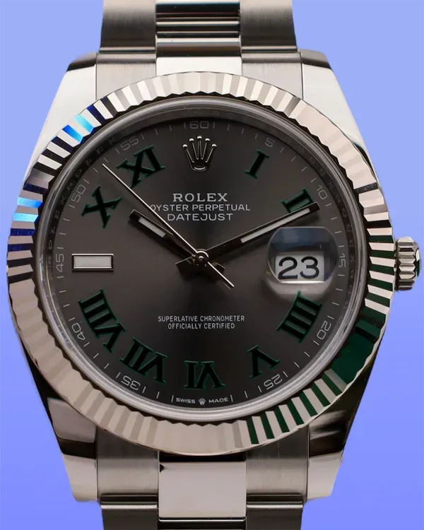 2025 Rolex Datejust "Wimbledon" 41MM Slate Dial Oyster Bracelet (126334)