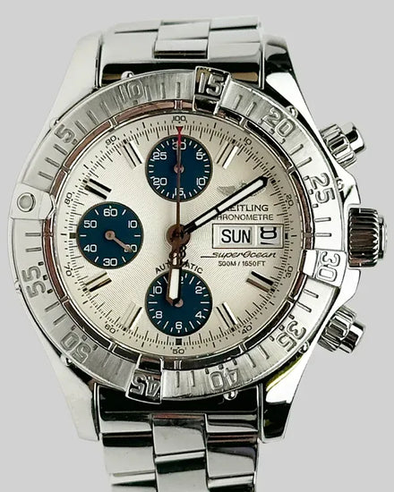 Breitling Superocean II 42MM Silver Dial Steel Bracelet (A13340)