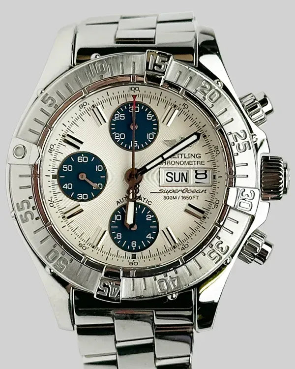Breitling Superocean II 42MM Silver Dial Steel Bracelet (A13340)