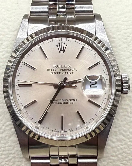 Rolex Datejust 36MM Silver Dial Jubilee Bracelet (16234)