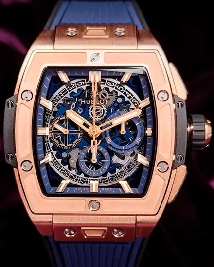 Hublot Spirit Of Big Bang 42MM Skeleton Dial Rubber Strap (642.OX.7180.RX)