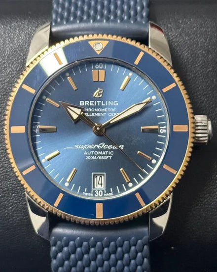 Breitling Superocean Heritage B20 42MM Blue Dial Rubber Strap (UB2010)