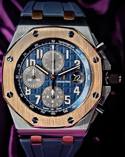 2018 Audemars Piguet Royal Oak Offshore 42MM Blue Dial Rubber Strap (26471SR.OO.D101CR.01)