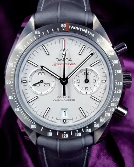 Omega Speedmaster Dark Side of the Moon "Grey Side" 44.25MM Grey Dial Leather Strap (311.93.44.51.99.002)