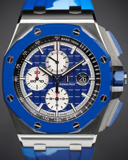 Audemars Piguet Royal Oak Offshore Chronograph L.E. 44MM Blue Dial Rubber Strap (26400SO.OO.A335CA.01)
