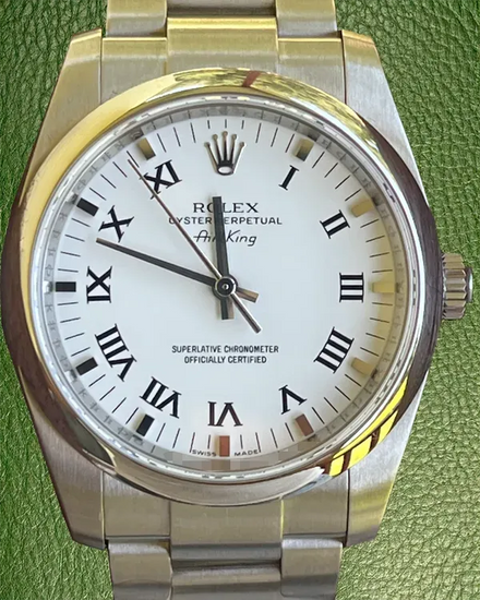 Rolex Air-King 34MM White Dial Oyster Bracelet (114200)