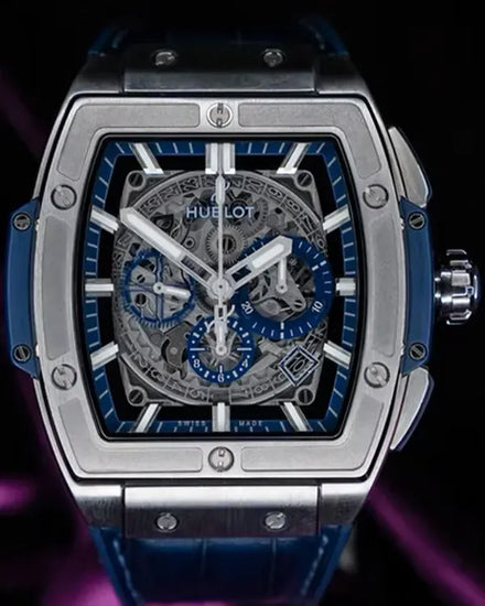 2022 Hublot Spirit Of Big Bang 45MM Skeleton Dial Leather Strap (601.NX.7170.LR)