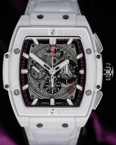 2017 Hublot Spirit of Big Bang 45MM Skeleton Dial Leather Strap (601.HX.0173.LR)