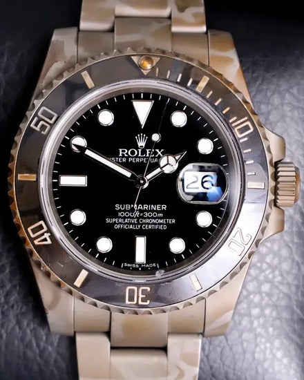 2024 Rolex Submariner Date "Black Venom N.O.C. Camouflage" 40MM Black Dial Aftermarket Oyster Bracelet  (116610LN)