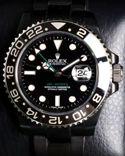 2015 Rolex GMT-Master II 40MM Black Dial Aftermarket Oyster Bracelet (116710LN)