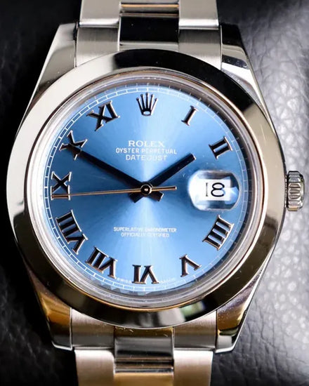 2013 Rolex Datejust II 41MM Blue Dial Oyster Bracelet (116300)