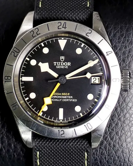 2022 Tudor Black Bay Pro GMT 39MM Black Dial Rubber Strap (M79470)