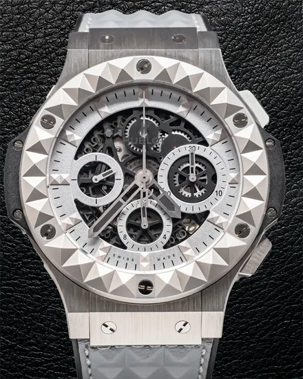 2021 Rare Hublot Big Bang Aero Bang "Depeche Mode" L.E. 44MM Skeleton Dial Leather Strap (311.SX.8010.VR.DPM14)