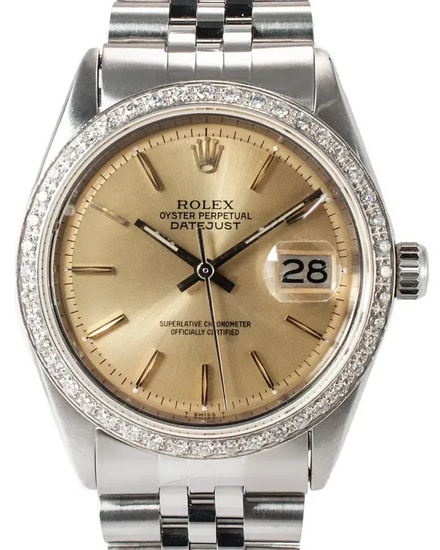 1972 (3.1 Mill. Serial) Rolex Datejust 36MM "Pie Pan" Champagne Dial Jubilee Bracelet (1601)