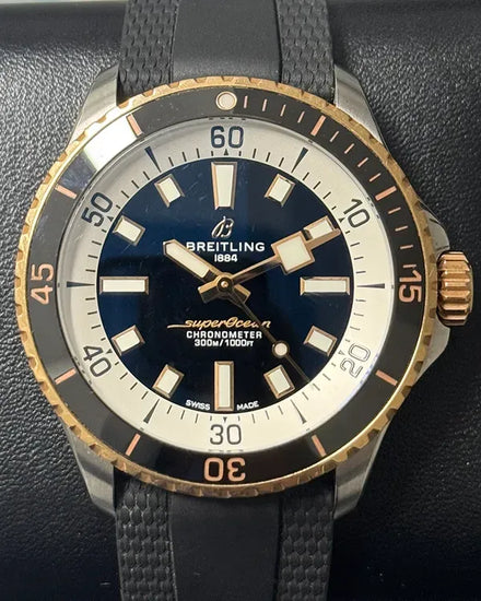 2024 Breitling Superocean 42MM Black Dial Rubber Strap (U17375211B1S1)
