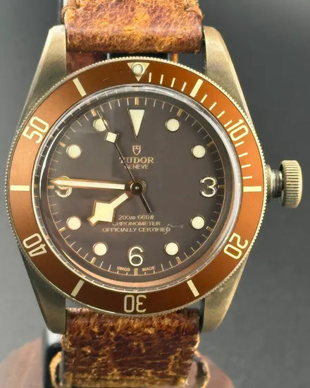 2017 Tudor Black Bay Bronze 43MM Brown Dial Leather Strap (79250BM)