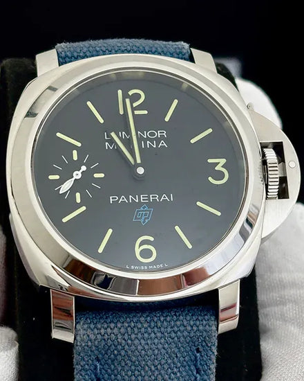 2018 Panerai Luminor Marina 44MM Black Dial Textile Strap (PAM00777)