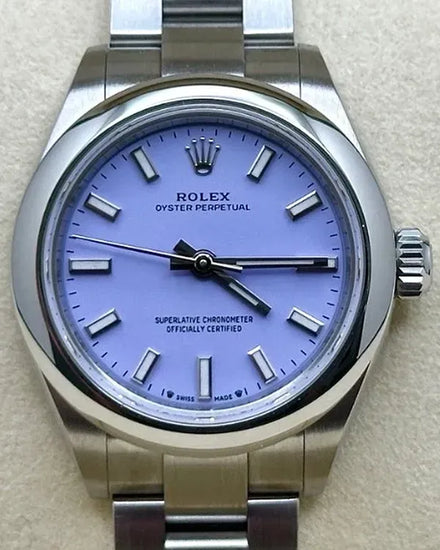 2025 Rolex Oyster Perpetual 28MM Lavender Dial Oyster Bracelet (276200)