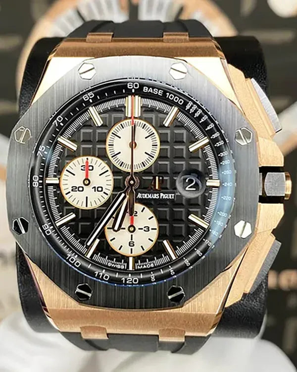 2017 Audemars Piguet Royal Oak Offshore Chronograph 44MM Black Dial Rubber Strap (26401RO.OO.A002.CA.01)