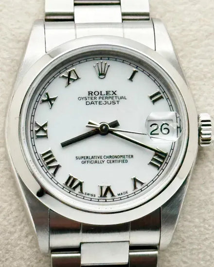 1997 (U Serial) Rolex Datejust 31MM White Dial Oyster Bracelet (68240)