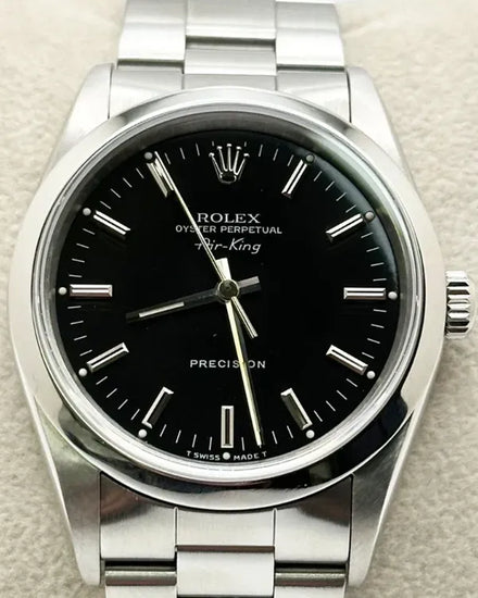Rolex Air-King 34MM Black Dial Oyster Bracelet (14000)