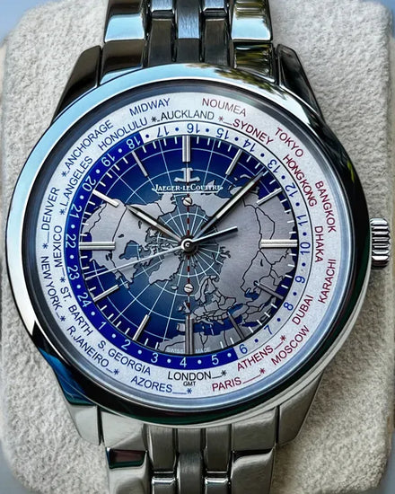 Jaeger-LeCoultre Geophysic Universal Time 41.6MM Blue Dial Steel Bracelet (Q8108420)