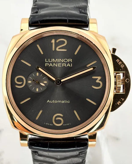 2022 Panerai Luminor Due 3 Days 45MM Grey Dial Leather Strap (PAM00675)