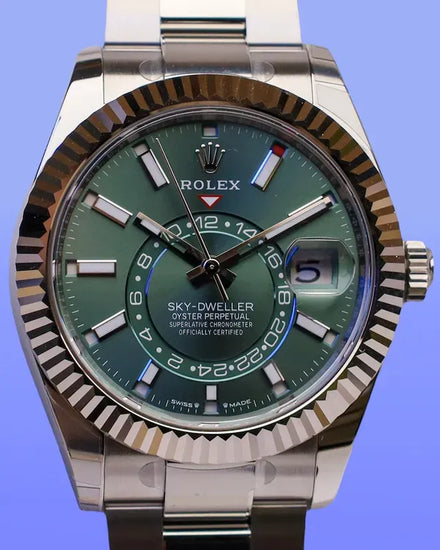 2025 Rolex Sky-Dweller 42MM Green Dial Oyster Bracelet (336934)