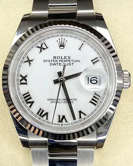 2025 Rolex Datejust 36MM White Dial Oyster Bracelet (126234)