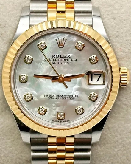 2022 Rolex Datejust 31MM Mother of Pearl Dial Two-Tone Jubilee Bracelet (278273)