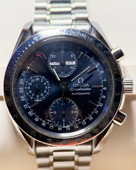 Omega Speedmaster Day-Date 39MM Blue Dial Steel Bracelet (3521.80.00)