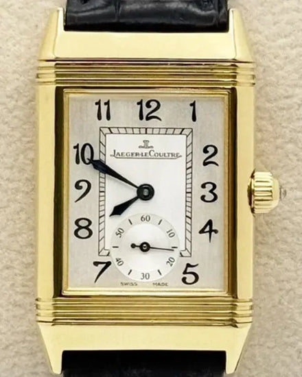 Jaeger-LeCoultre Reverso Duetto Classique 23MM Mother Of Pearl Dial Leather Strap (256.1.75)
