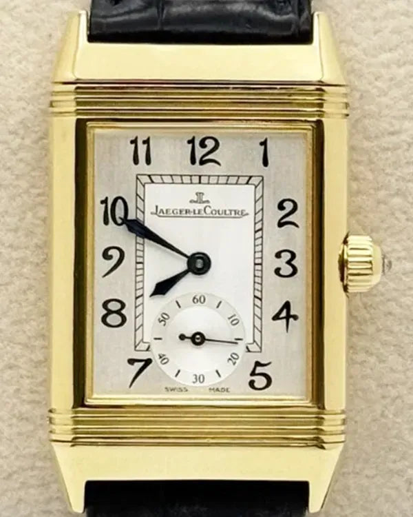 Jaeger-LeCoultre Reverso Duetto Classique 23MM Mother Of Pearl Dial Leather Strap (256.1.75)